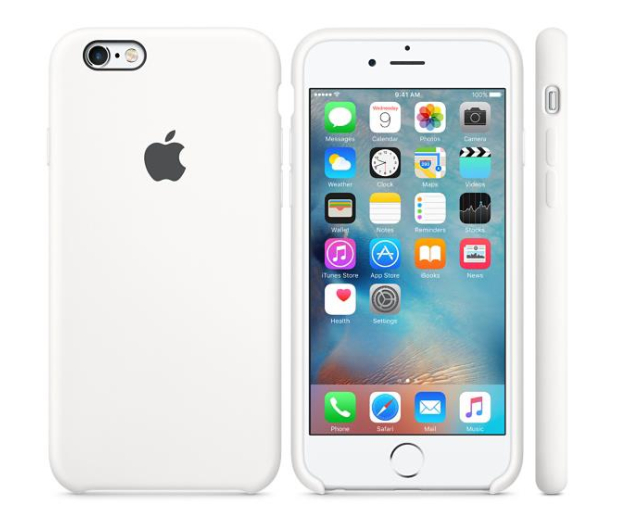 APPLE iPhone 6s Silicone Case White MKY12ZM/A - 259188 - zdjęcie